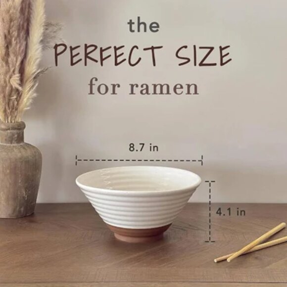 MORA CERAMICS Ramen Bowl Set of 2 - 45oz - Picture 9 of 10